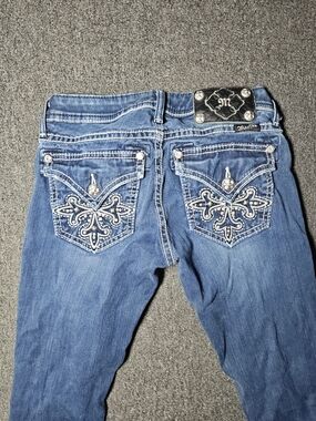 Miss Me Jeans Size 25 Jegging Distressed Embellished Pockets